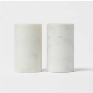 THRESHOLD NWT 2pc marble salt & pepper shaker set
